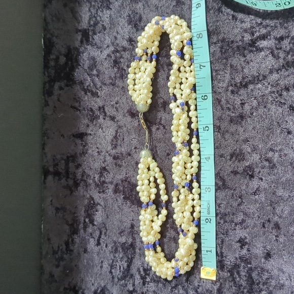 Unbranded 5-Strand Faux Pearl Beaded Necklace - Picture 5 of 5
